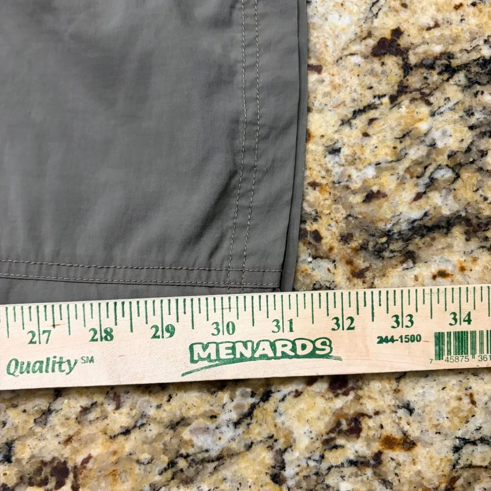 The North Face Mens XL Convertible Hiking Pants Green Zip Off Cargo Pants ws